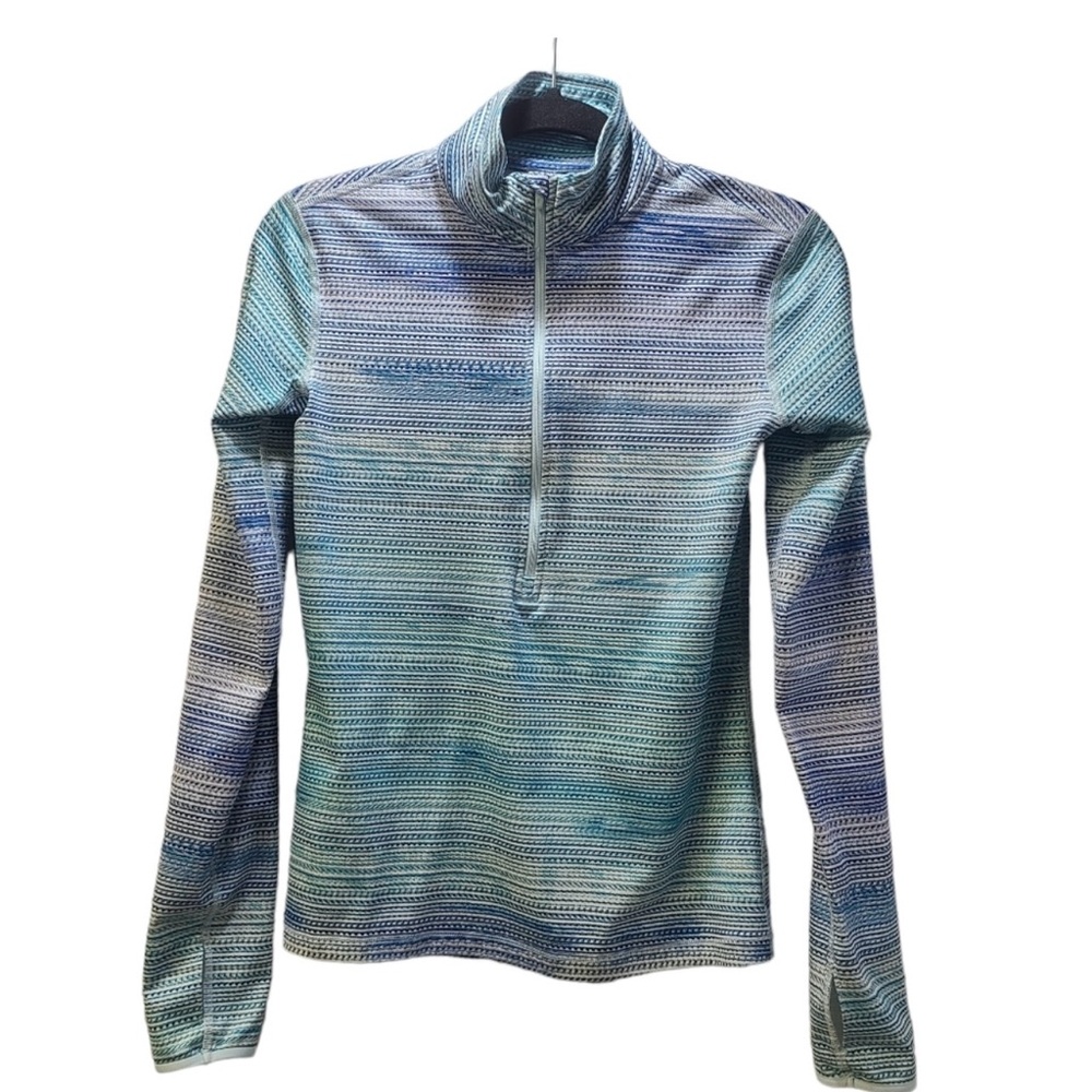 Nike 1/4 Zip Colorful Pullover Jacket Sweatshirt Thumbholes Women's Size Medium